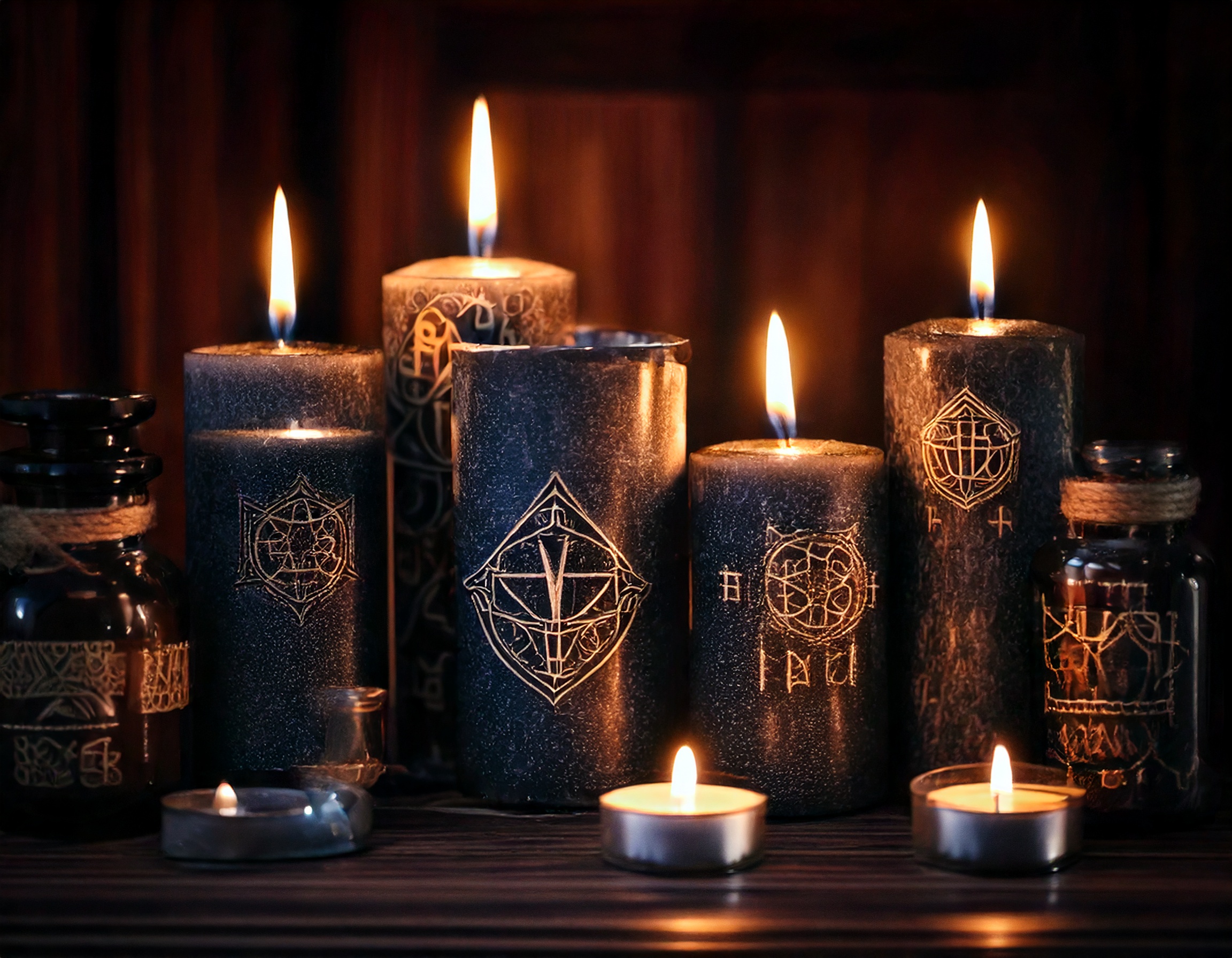 black magic spell casting ingredients and tools